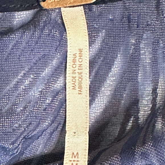 Free People blue velvet dress Medium - Picture 8 of 9